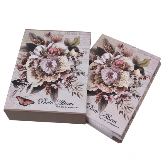 Fotoalbum s kyticou na 200 fotografií béžovej