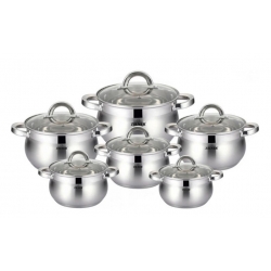 12-dielna sada hrncov z nerezovej ocele var.3