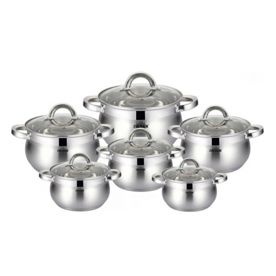 12-dielna sada hrncov z nerezovej ocele var.3