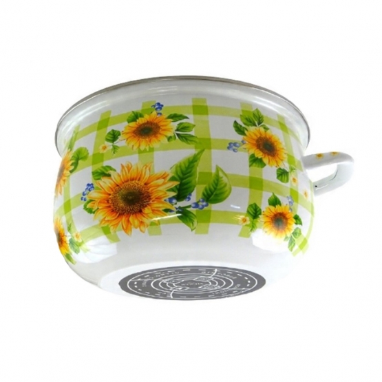 10-dielna sada smaltovaných hrncov slnečnice