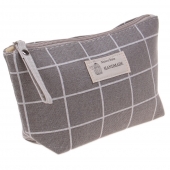 Kozmetická taška Handmade šedá kocka