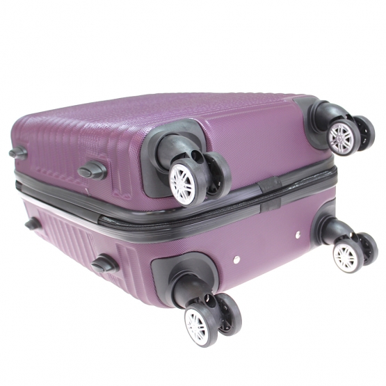 Sada 3 kufrov škrupinových LA1 vínová