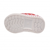 Detské tenisky svietiace bieločervenej 