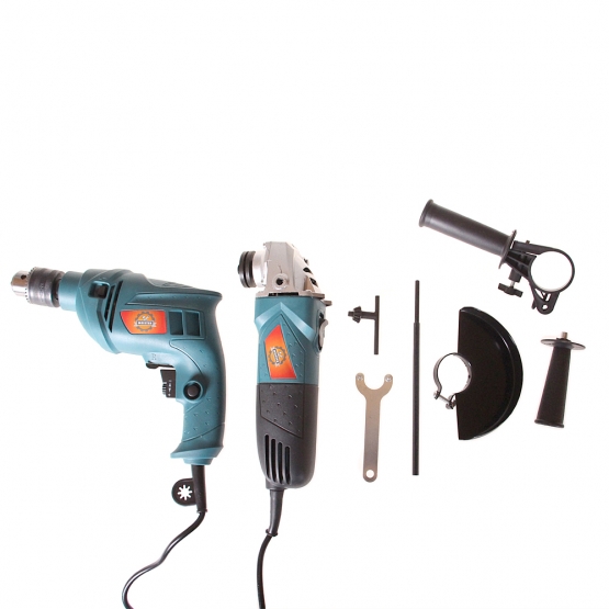 Súprava náradia uhlová brúska a príklepová vŕtačka