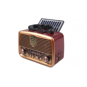Prenosné 3pásmové solárne rádio GOLON zlaté