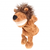 Plyšový maňuška s nohami na ruku lev var.2