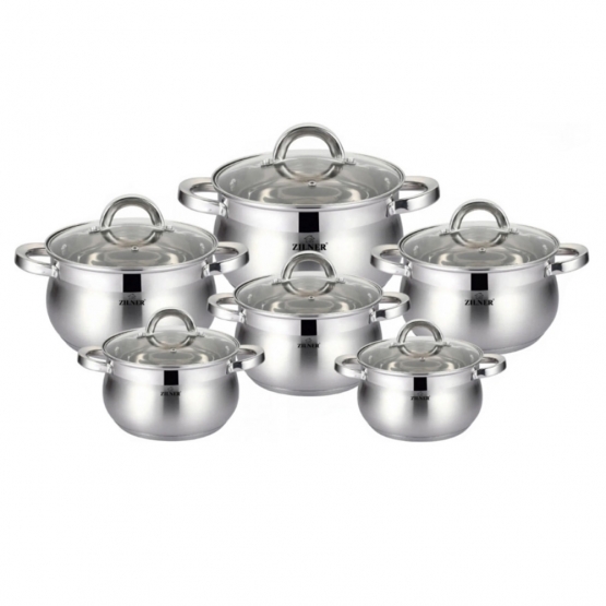 12-dielna sada hrncov z nerezovej ocele var.3