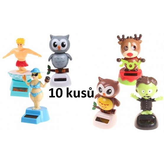 Solárna tancujúca dekorácia mix 10ks