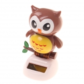 Solárna tancujúce dekorácie sova hnedá