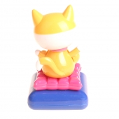 Solárne tancujúce dekorácie mačička oranžová