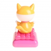 Solárne tancujúce dekorácie mačička oranžová