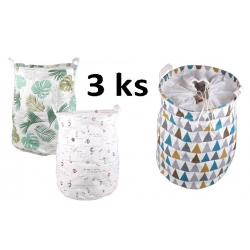 Koše na bielizeň mix 3ks