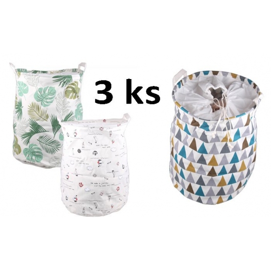 Koše na bielizeň mix 3ks