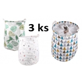 Koše na bielizeň mix 3ks