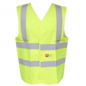 Nehorľavá reflexná vesta žltá