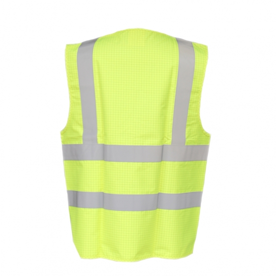 Nehorľavá reflexná vesta žltá