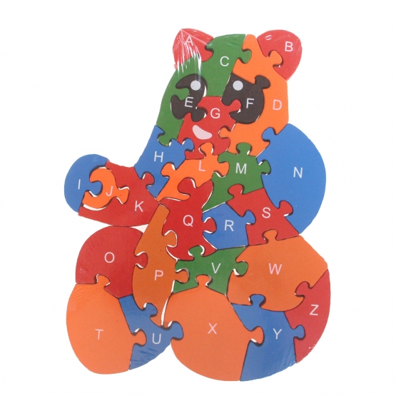 Vzdělávací drevené puzzle koala var.2