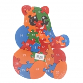 Vzdělávací drevené puzzle koala var.2