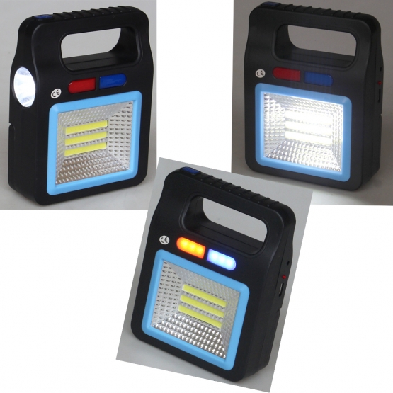 Dobíjacie solárne svietidlo YX-605 modré