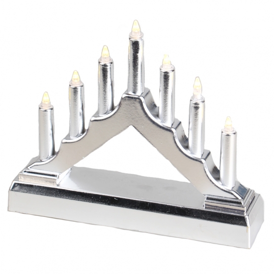 Vianočný svietnik strieborný