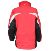 Pracovná bunda s odopínacou kapucňou SIOPOR červená