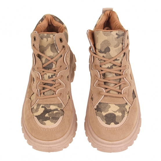 Topánky členkové FASHION maskáčové 44