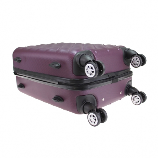 Sada 3 kufrov škrupinových LA2 vínová