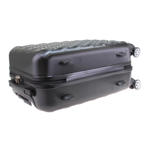 Sada 3 kufrov škrupinových LA2 čierna