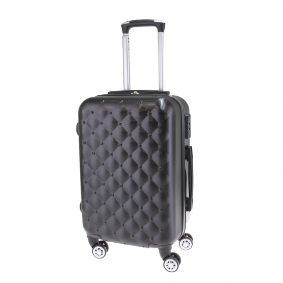 Sada 3 kufrov škrupinových LA2 čierna