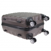 Sada 3 kufrov škrupinových LA3 hnedá