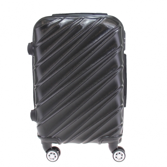 Sada 3 kufrov škrupinových LA3 čierna