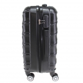 Sada 3 kufrov škrupinových LA3 čierna