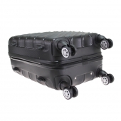 Sada 3 kufrov škrupinových LA3 čierna