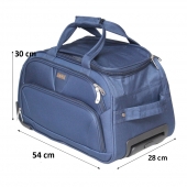 Cestovná taška na kolieskach MRZM modrá malá
