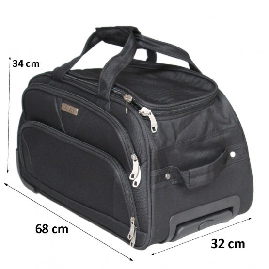 Cestovná taška na kolieskach MRZM čierna veľká