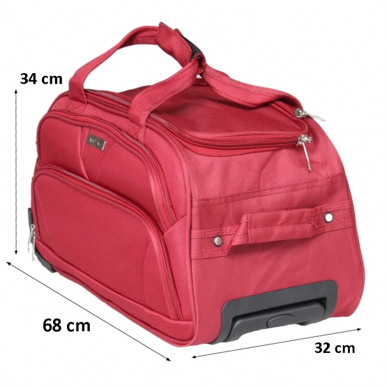 Cestovná taška na kolieskach MRZM červená veľká