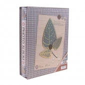 Fotoalbum gombík na 200 fotek hnedé