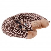 Cestovný vankúšik žirafa tmavá