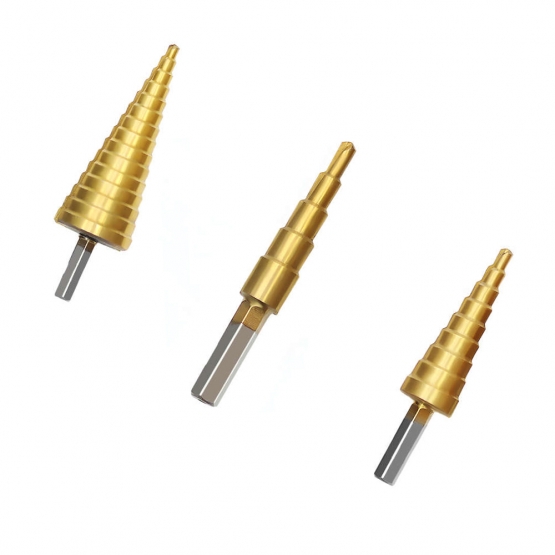 Súprava kónických vrtákov 3 ks