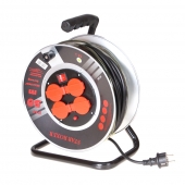 Predlžovací kábel na bubne 50 m 2,5mm čierny