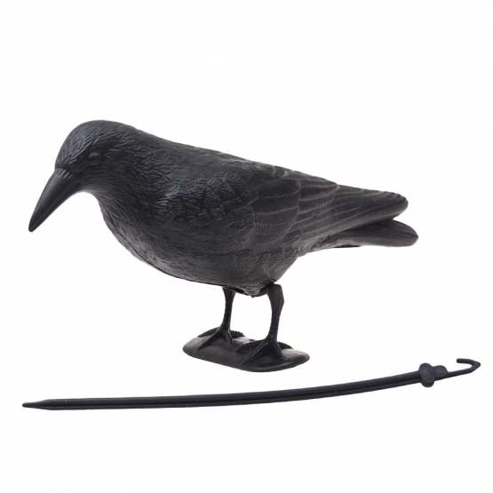 Maketa havrana na plašenie vtákov