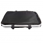 Termo skladací nákupný košík s vekom čierny