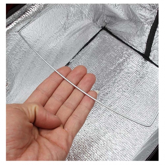 Termo skladací nákupný košík s vekom čierny