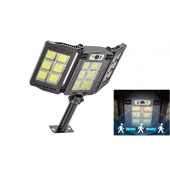 Sklopné solárne LED svetlo s pohybovým senzorom