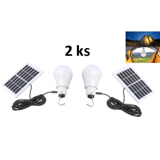 Súprava 2 kusov solárnych žiaroviek 20 W