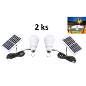 Súprava 2 kusov solárnych žiaroviek 20 W