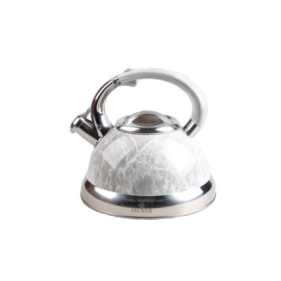 Kovová kanvica 3l šedý mramor