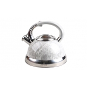 Kovová kanvica 3l šedý mramor