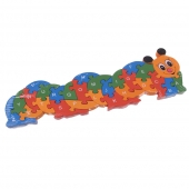 Vzdělávací drevené puzzle húsenica