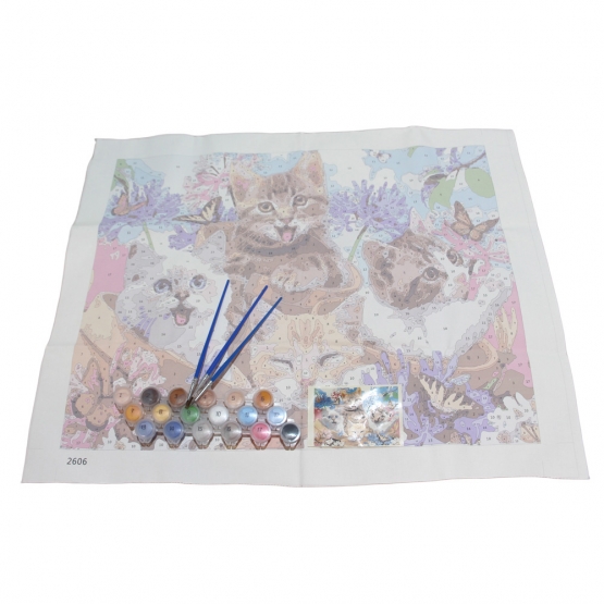 Maľovanie podľa čísel Mačiatka